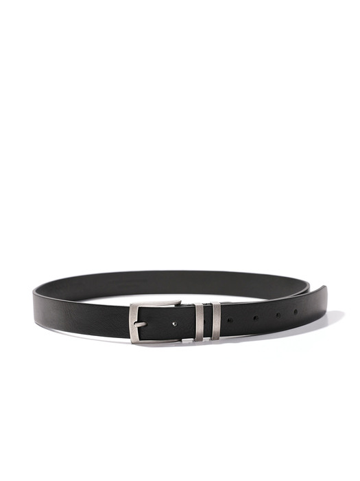 square vera pelle leather belt / black