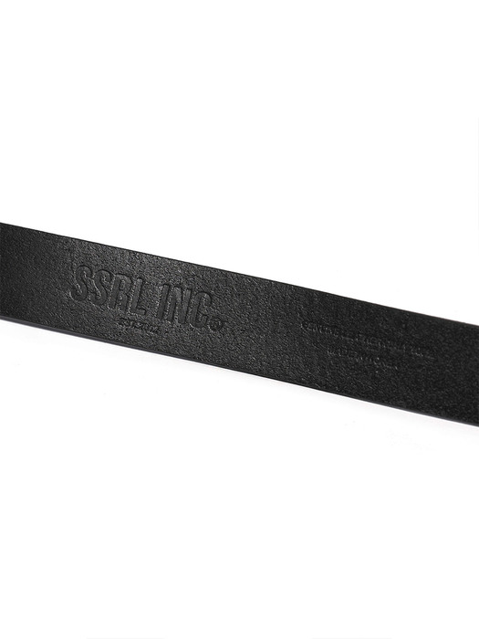 square vera pelle leather belt / black