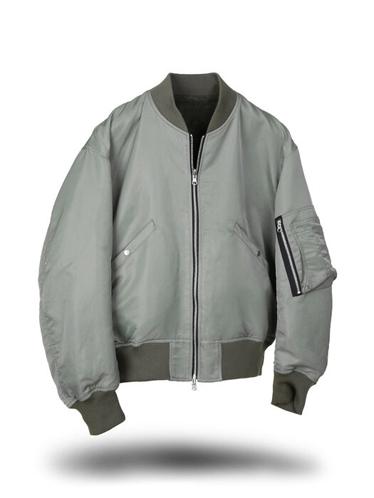 REVERSIBLE MA-1 JACKET - OLIVE