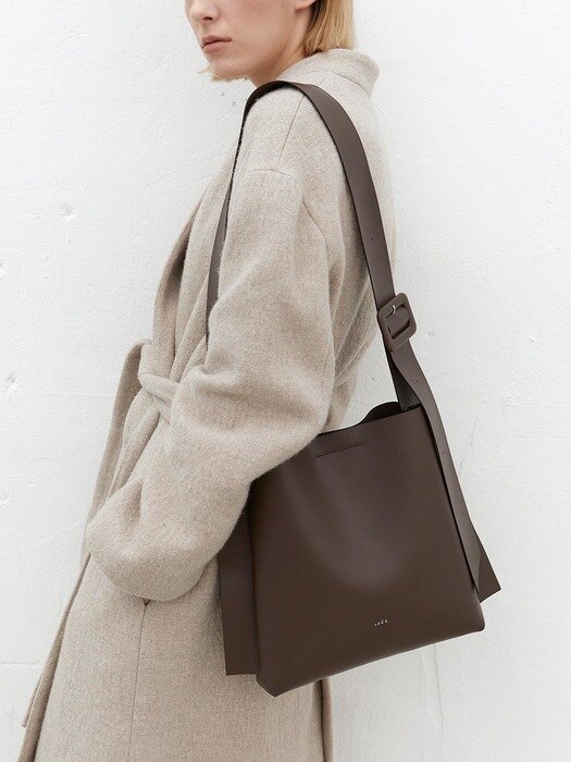 ARC SMALL BUCKET _ Artificial Leather_D.BROWN