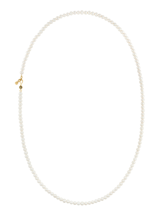 [Silver925] Creme Pearl Long Necklace_NZ1119