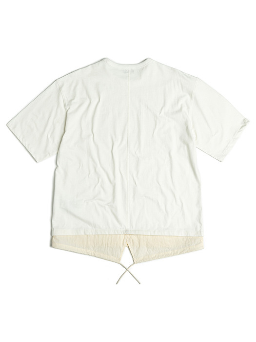 FISHTAIL T-SHIRT / OFF WHITE