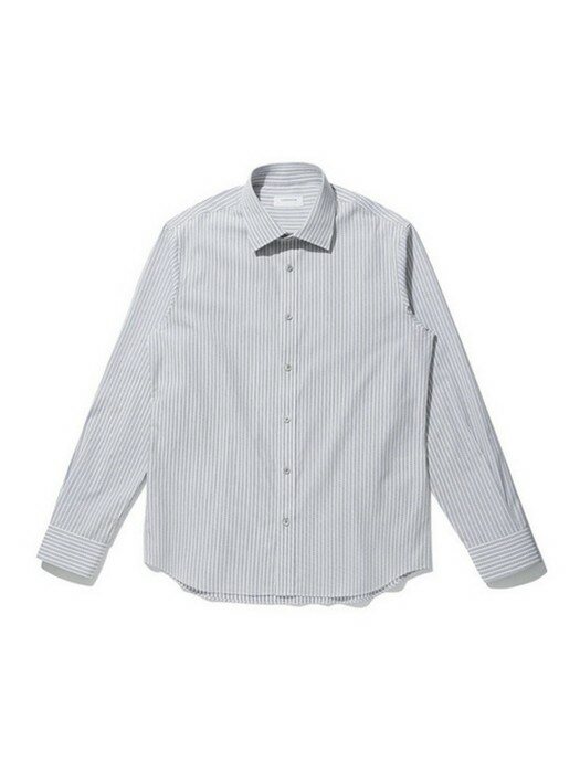 jacquard stripe dress shirt_CWSAS21021GRX