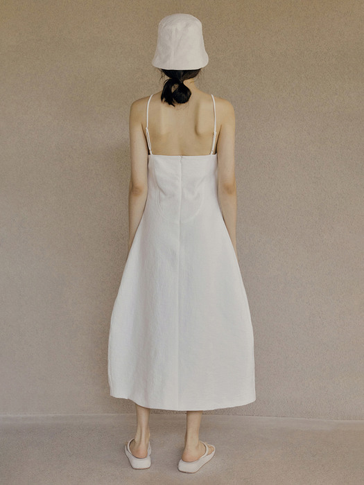 21SS CURVELINE DRESS - WHITE