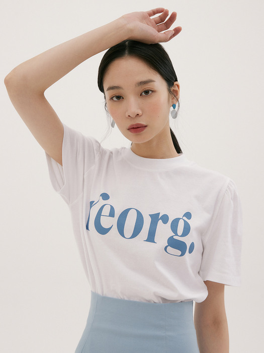 REORG PUFF-SLEEVE T-SHIRTS WHITE