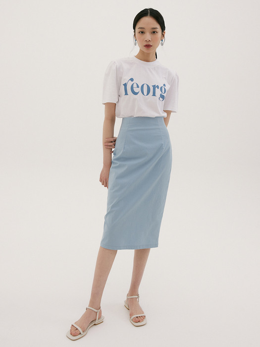 REORG PUFF-SLEEVE T-SHIRTS WHITE