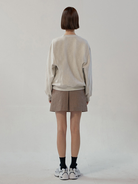 Seersucker skirt (brown)