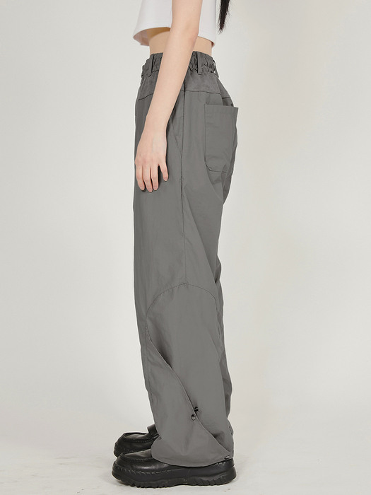 Side Flap Pants - Dark Gray (FL-219)