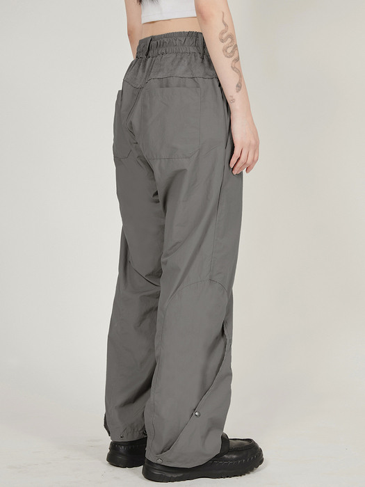 Side Flap Pants - Dark Gray (FL-219)