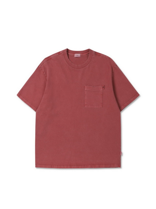 GARMENT DYED TEE 가먼트 다잉 티셔츠 (Red)