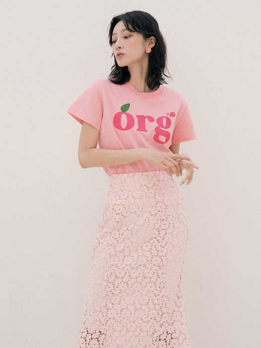 ORG PRINTING T-SHIRTS PINK