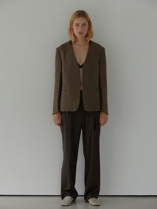 ALLURE WOOL JACKET (CHECK)