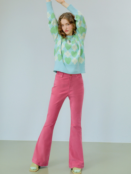 The Swingy Flare pants (Pink)