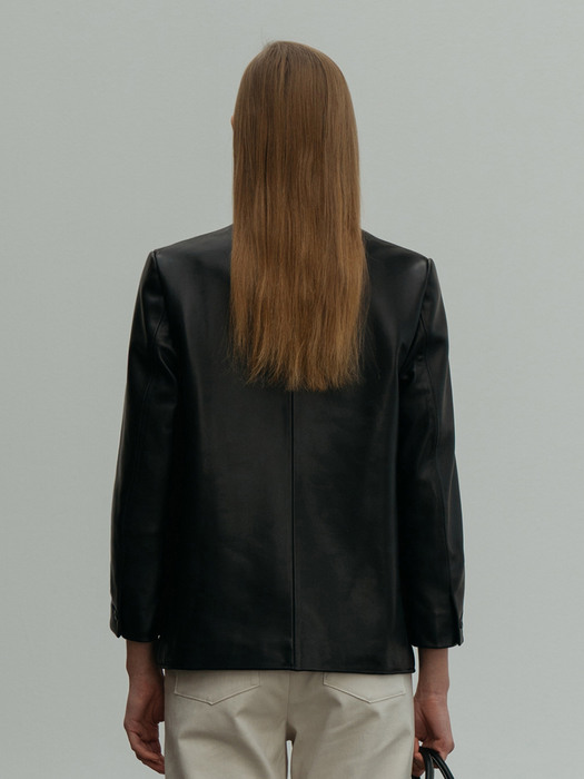 Steady leather jacket (Black)
