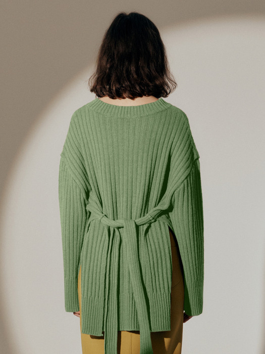 Estelle Belted Knit_Jade Green