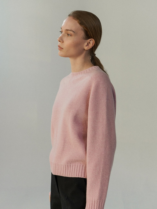 Wholegarment Pure Wool Knit (Dusty Rose)