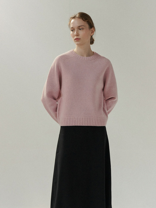 Wholegarment Pure Wool Knit (Dusty Rose)