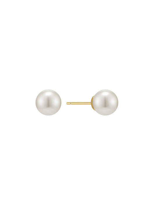White Natural Freshwater Pearl Earrings_EC1763
