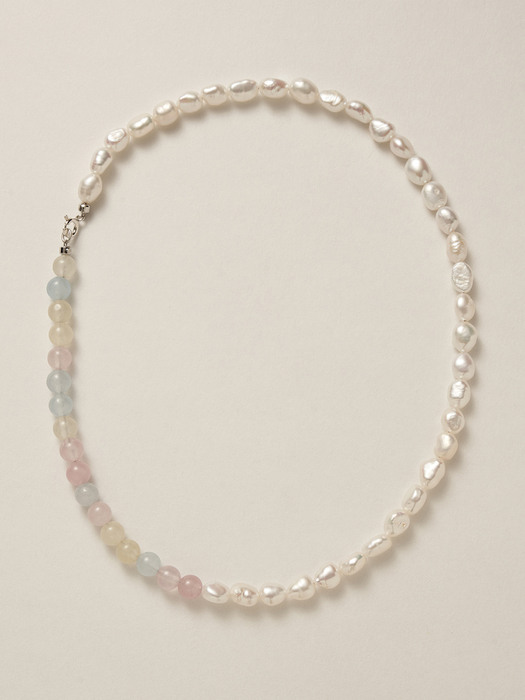 Rainbow Pearl Necklace