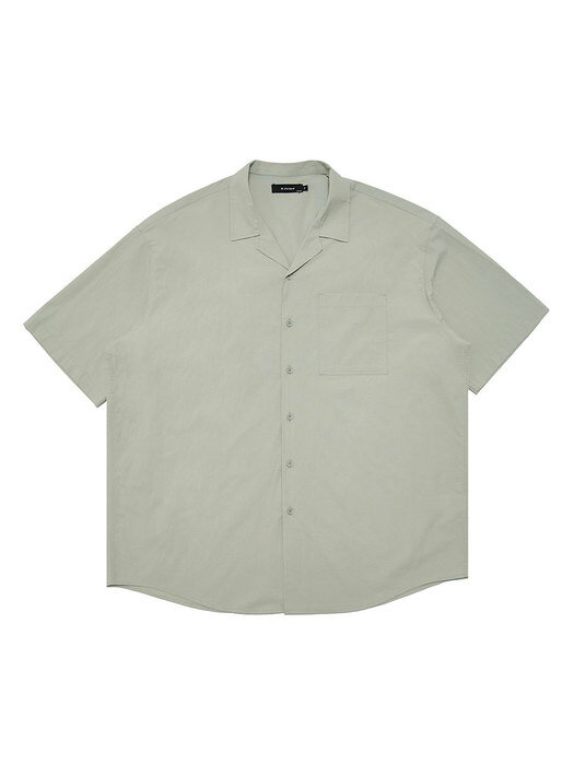 나일론 와샤 오버핏 반팔 셔츠 NYLON WASHER OVER FIT 1/2 SHIRT