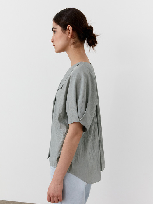 MOHAN모한]TWR COLLAR VOLUME BLOUSE_2 COLORS