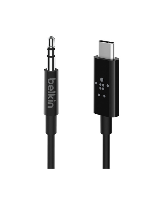 벨킨 3.5mm 오디오 AUX to USB C타입 케이블 0.9m F7U079bt
