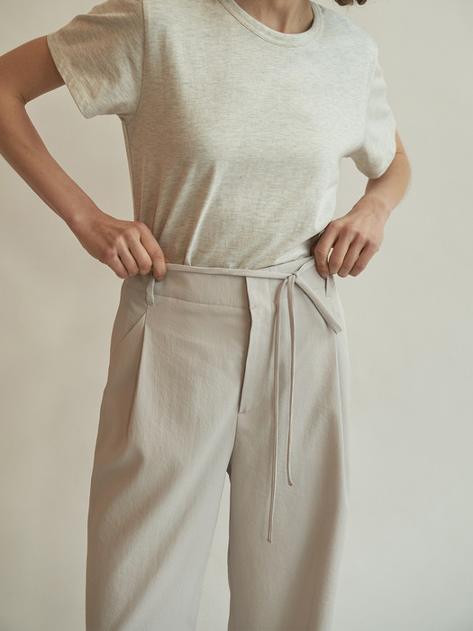 String easy trousers (Cream)