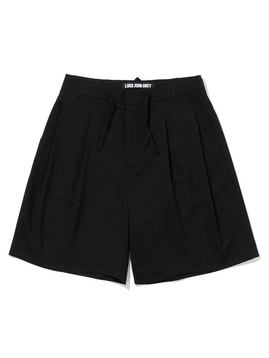 linen bermuda shorts black