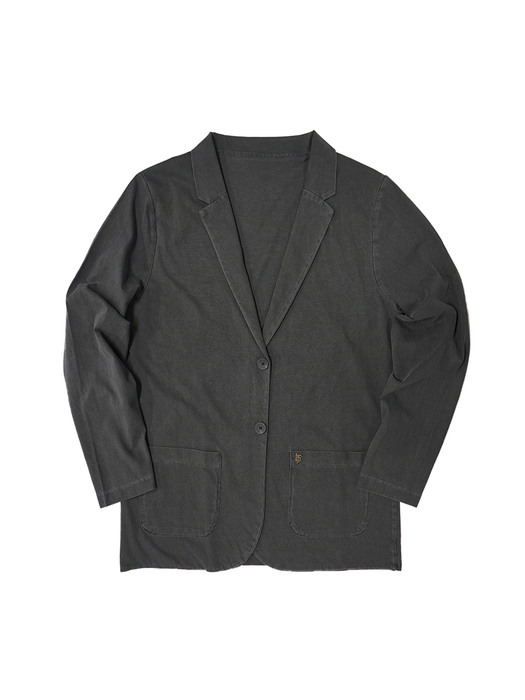 supima cotton jersey cardigan - charcoal