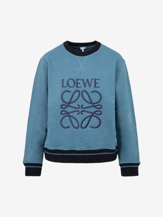 [WOMEN] 21FW ANAGRAM EMBROIDERED SWEATSHIRT DUCK BLUE S359341XAP 4263