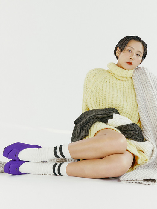 [SB X NODO KNITS] Polygon knit flat(purple)_DG1DA22601PUR