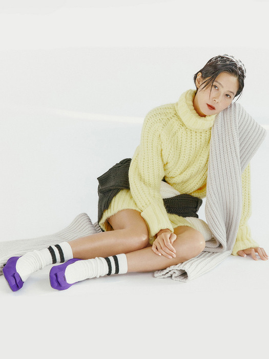 [SB X NODO KNITS] Polygon knit flat(purple)_DG1DA22601PUR