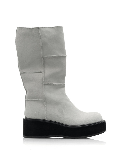 Buggy Suede Boots (Light Gray)