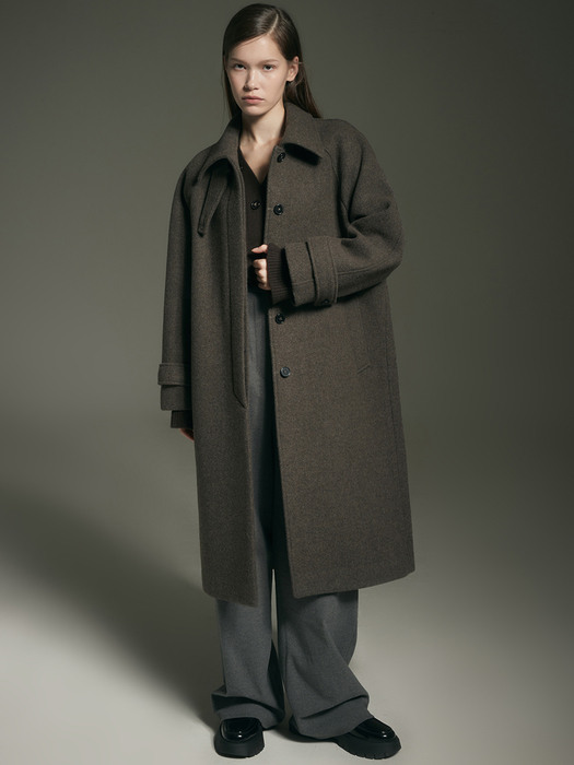 [단독] FINEWOOL BALMACAAN COAT_D.BROWN