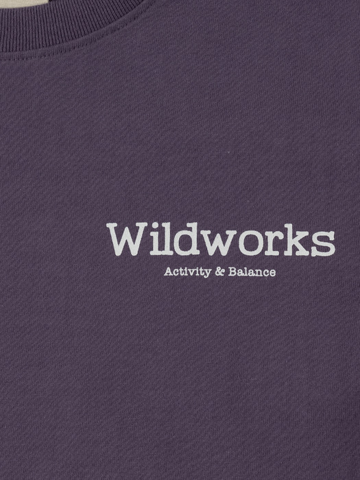 WILDWORKS LOGO T-SHIRT_Purple