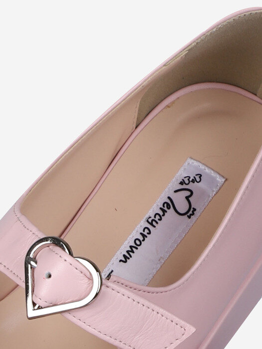 HeartQueen Platform Maryjane _ Baby Pink