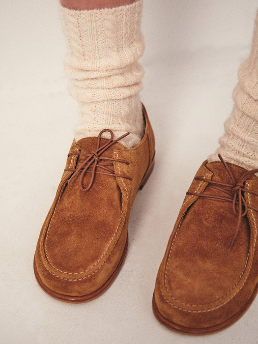 Round toe wallabee loafer - 5colors