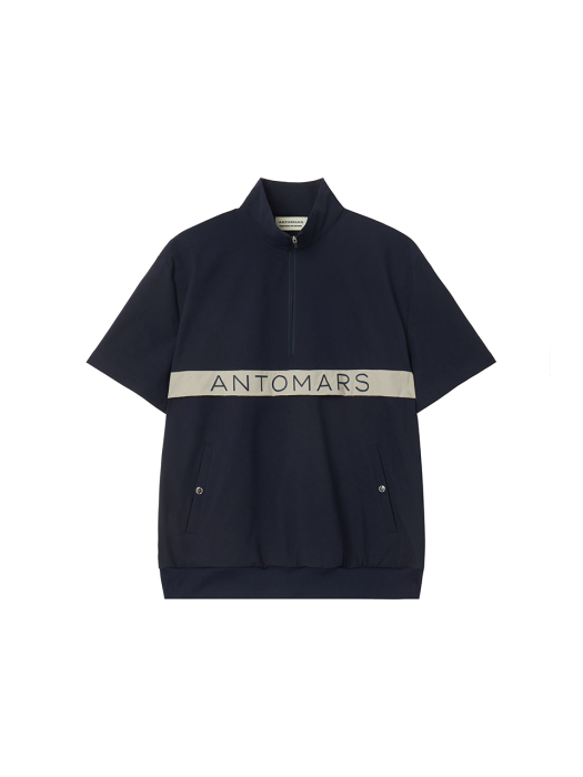 Short Sleeve Anorak Men - Navy