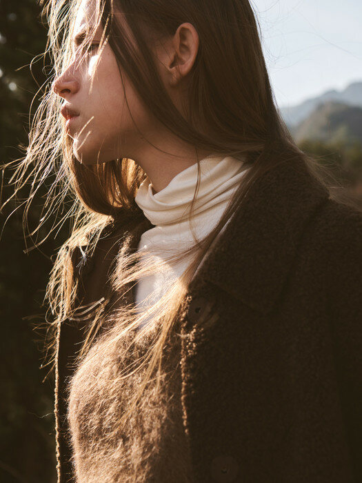 [EXCLUSIVE] V-neck Alpaca Sweater (Chesnut)
