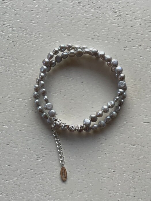 baby blue pearl necklace