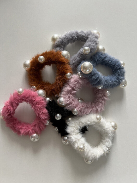 Bubble hair scrunchie (7color)