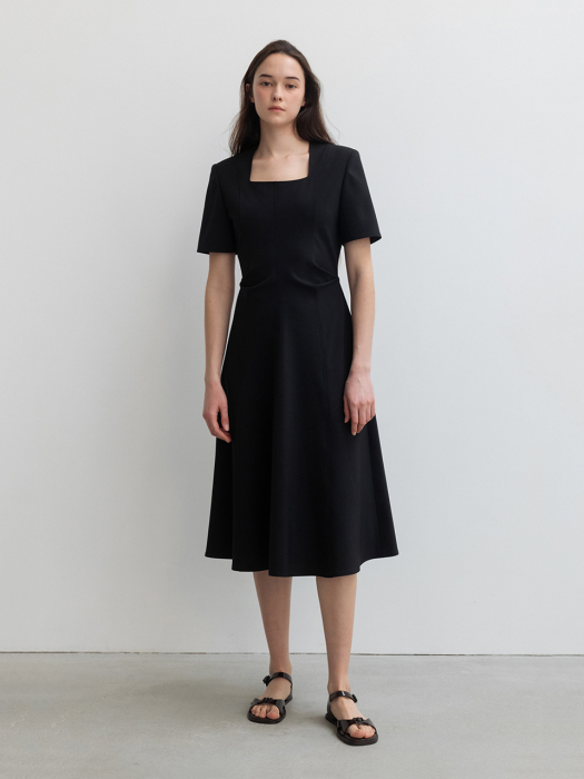 Lady Flared Dress Black (JWDR3E902BK)