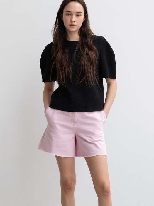 Semi Low-rise Denim Shorts Blossom Pink (JWPA3E907P1)