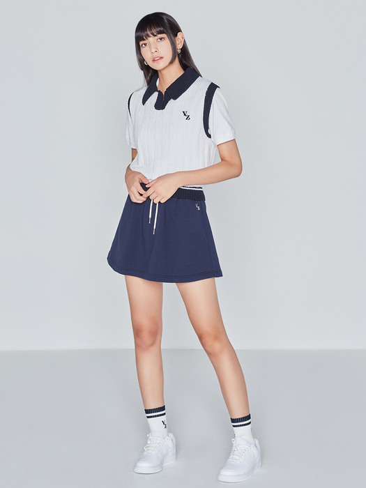 A-LINE SWEAT SKIRT(NAVY)