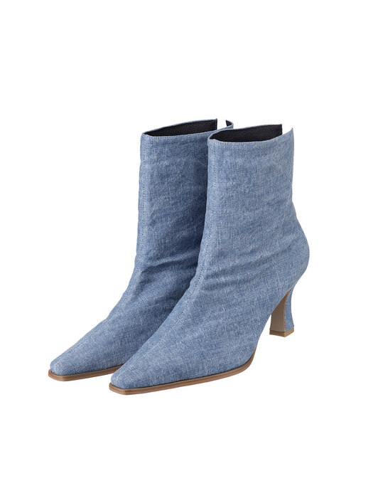 DENIM ANKLE BOOTS