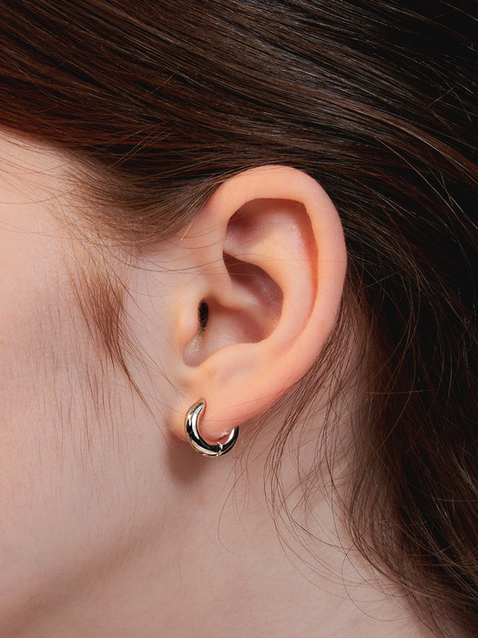 DONUT RING EARRING