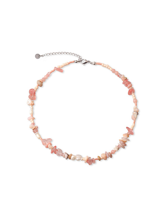 Natural gemstone Necklace pink