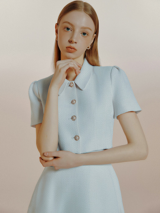 Russu tweed Crop jacket(4colors)