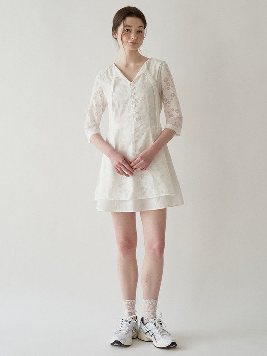 Sophie French Layered Dress (Wild Flower)