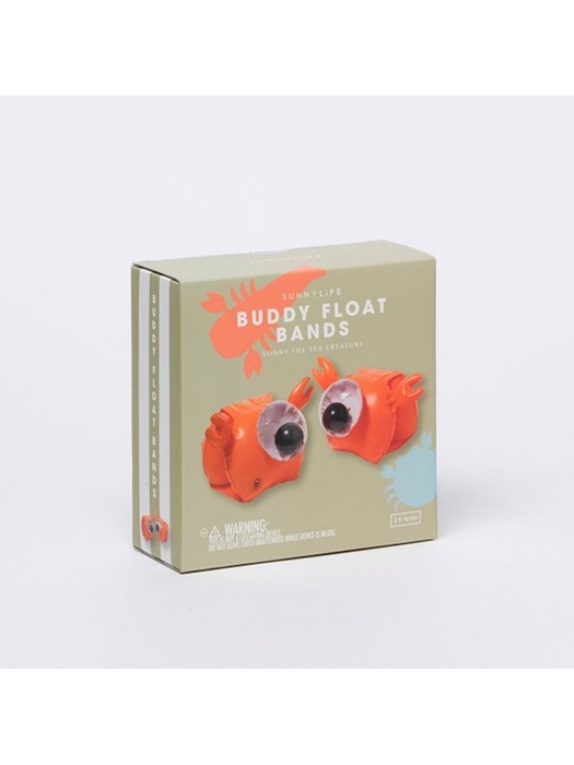 [국내공식] Buddy Float Bands Sonny the Sea Creature Neon Orange_꽃게 네온 오렌지 암 밴드 _S3LARMSO